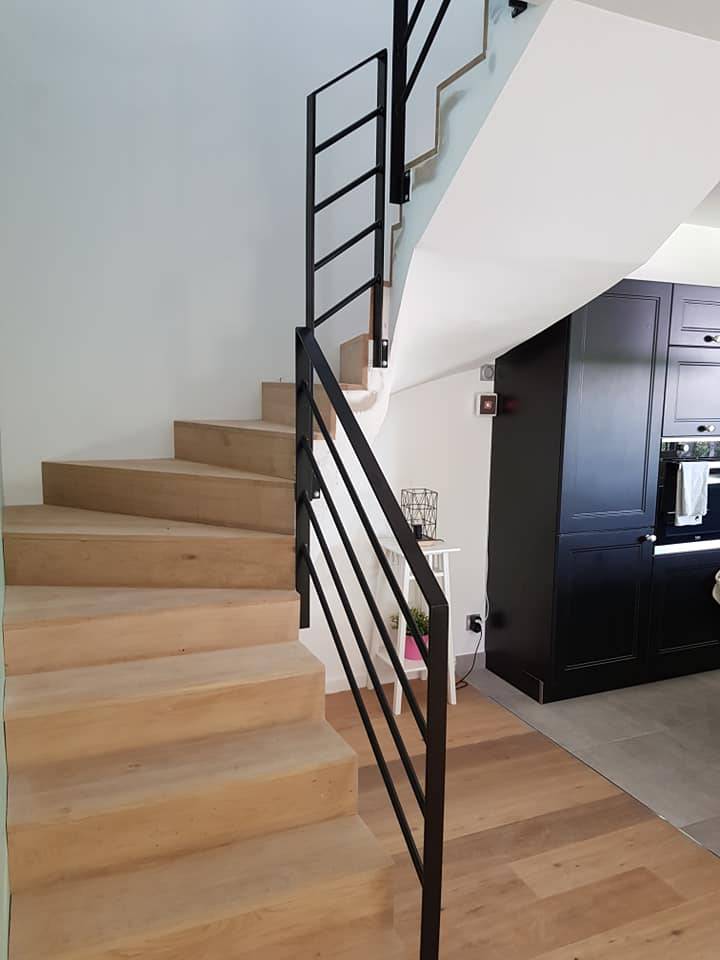 Fabrication sur mesure de garde corps et rampes d'escalier en acier à Lyon dans le Rhône