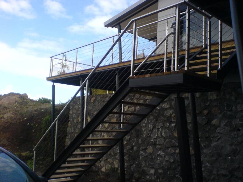 Escalier extérieur acier Francheville
