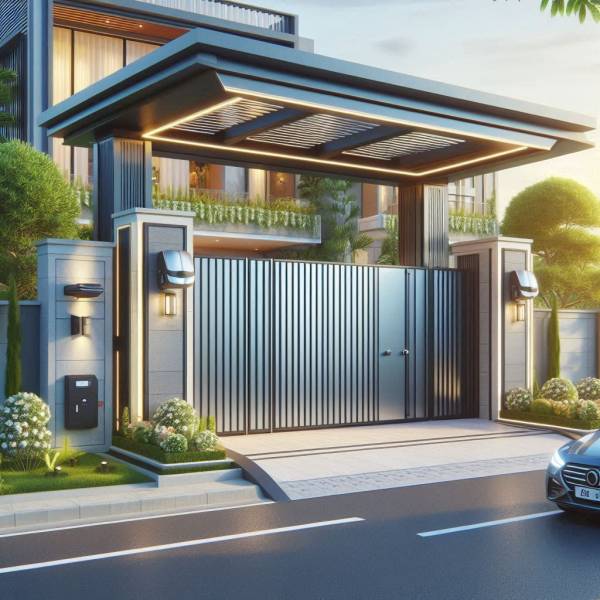 Tarif pour conception de portails automatisés sur-mesure avec options de sécurité pour maisons à Grigny