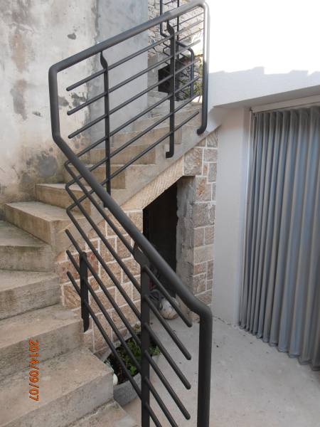 Rampe metal escalier extérieur Lyon