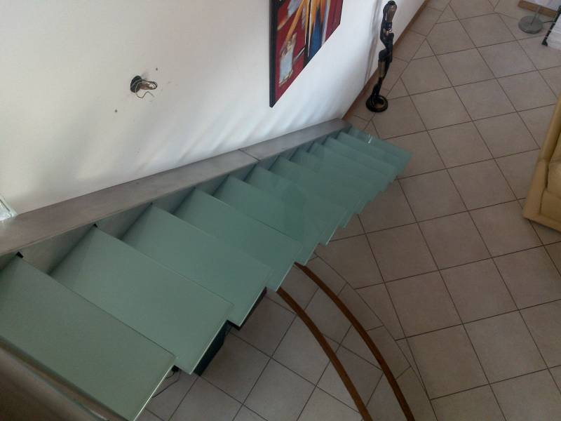 Escalier verre trempé Lyon sud 